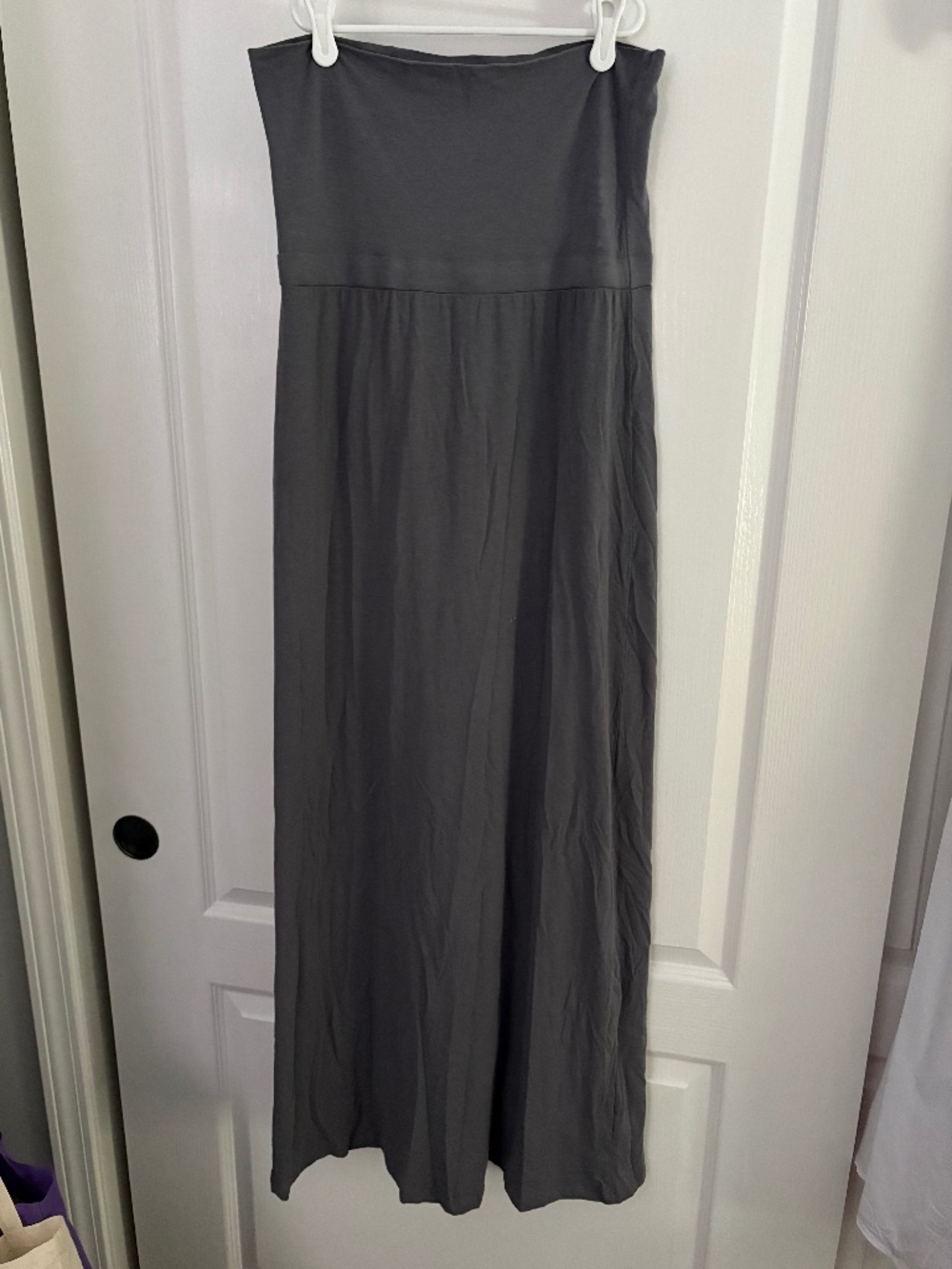 Maxi Strapless Gray Dress, Women’s Medium